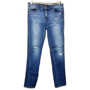 J. Crew | Women's Midrise Distressed Toothpick Jeans (Size 28R)